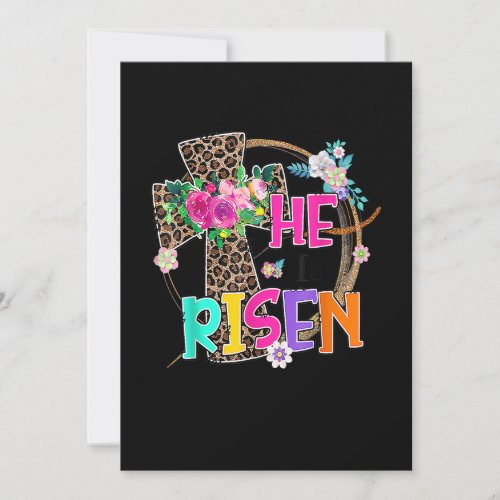 Easter For Christian Teen Girls Mom He Is Risen Le Invitation