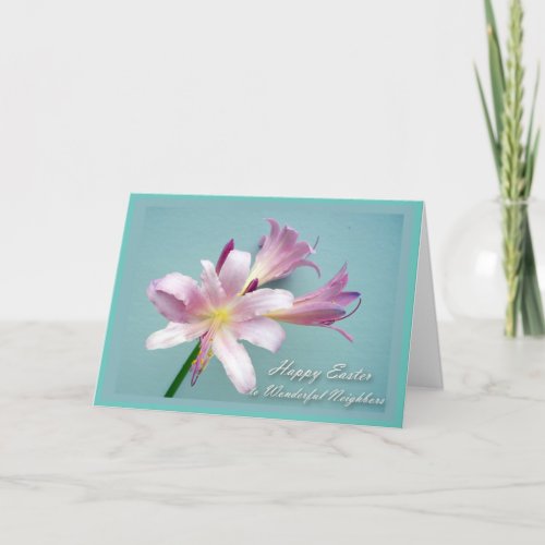 Easter for Neighbors Resurrection Lily Holiday Card