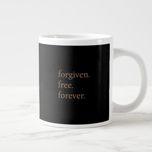 Easter forgiven minimalist modern customize name giant coffee mug