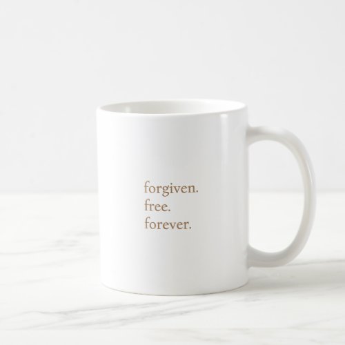Easter forgiven minimalist modern monogram custom coffee mug