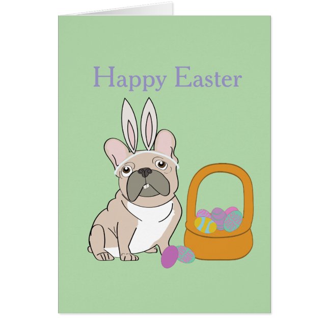 Easter French Bulldog Cards (Front)