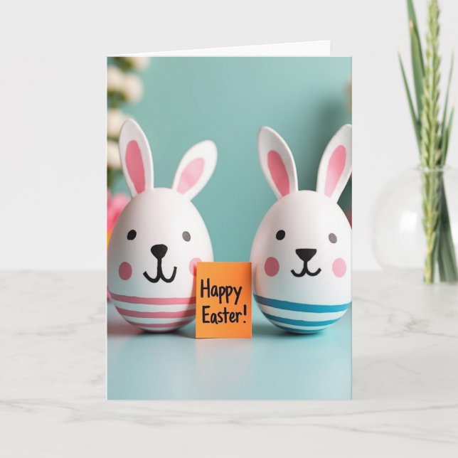 Easter Friends Happy Greeting Card (Front)