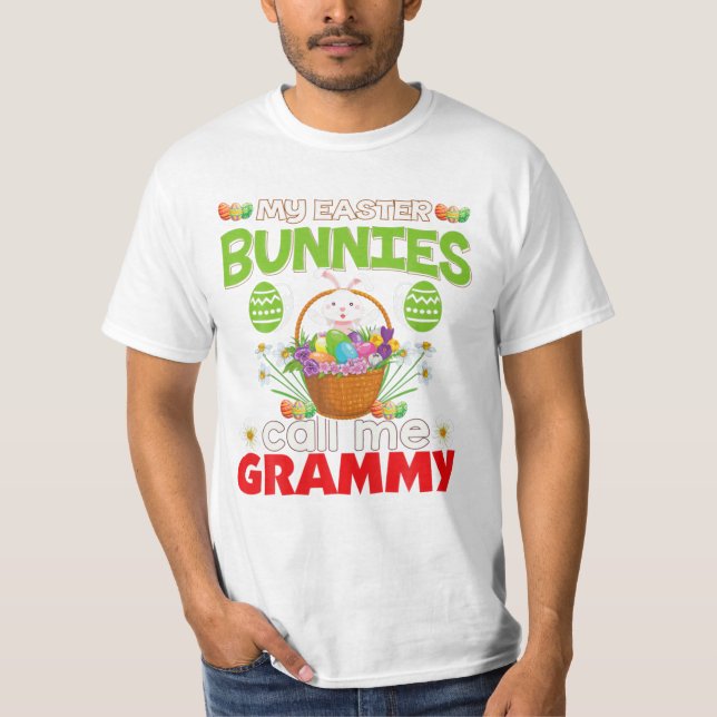 Easter Funny Bunny Easter Day T-Shirt (Front)