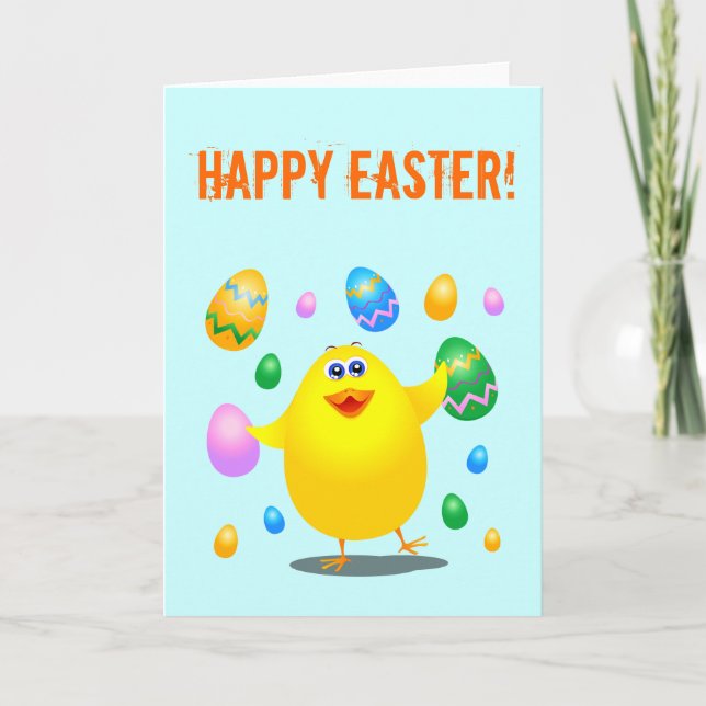 Easter funny chick  card (Front)
