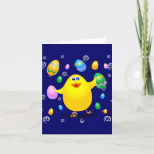 Easter funny chick, card
