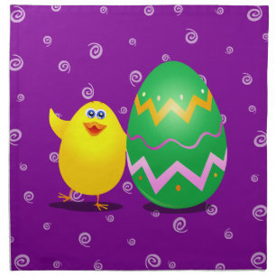 Easter funny chick, napkin