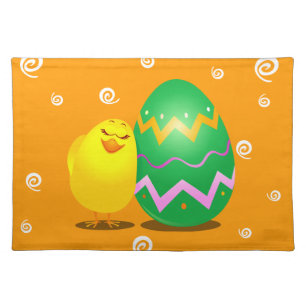 Easter funny chick, placemat