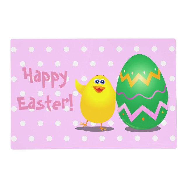 Easter funny chick placemat (Front)