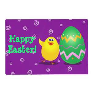 Easter funny chick placemat