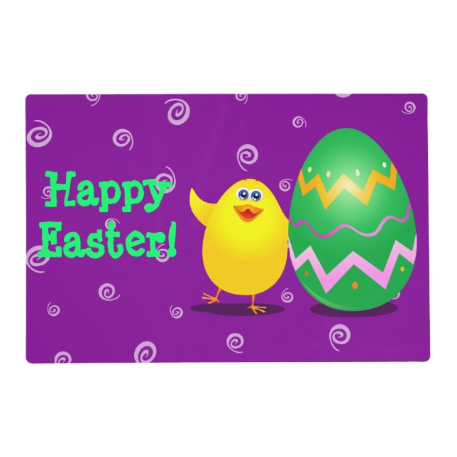 Easter funny chick placemat (Front)