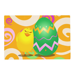 Easter funny chick  placemat