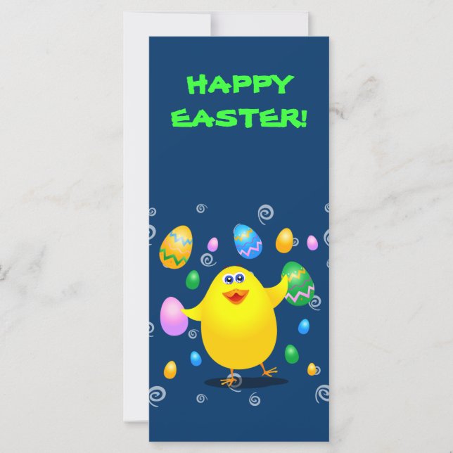 Easter funny chick, rack card (Front)