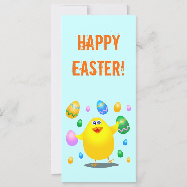 Easter funny chick, rack card (Front)