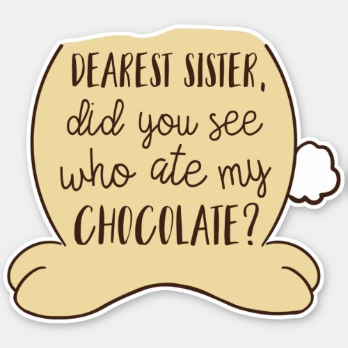 Easter Funny Cute Cartoon Bunny Quote Rabbit Sticker