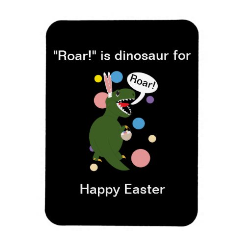  Easter Funny Dinosaur Personalize Postcard Magnet