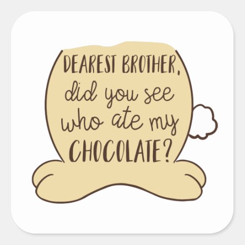 Easter Funny Typography Quote Humorous Square Sticker