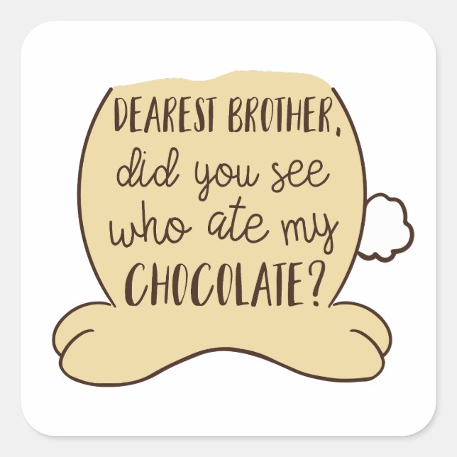 Easter Funny Typography Quote Humorous Square Sticker (Front)