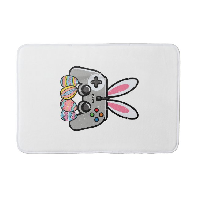 Easter Gaming Controller Bunny Ears Boys Kids Yout Bath Mat (Front)