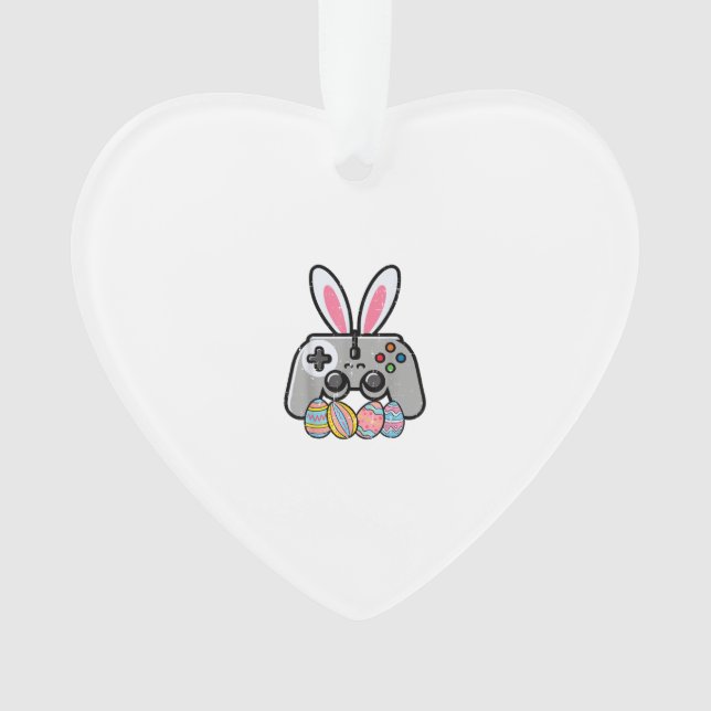 Easter Gaming Controller Bunny Ears Boys Kids Yout Ornament (Front)
