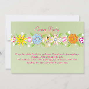 Easter Garland Invitation