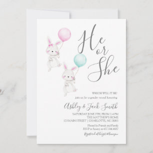 Easter Gender Reveal Invitation