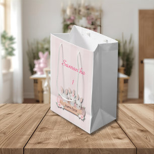 Easter Gift Bag - Kawaii Bunnies & Pastel Roses