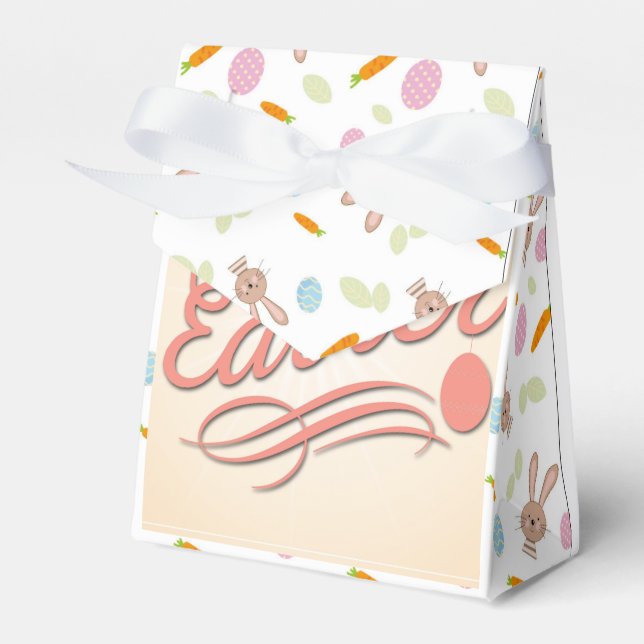 Easter gift box, antique design favor box (Front Side)