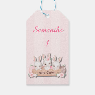 Easter Gift Tags - Kawaii Bunnies & Pastel Eggs
