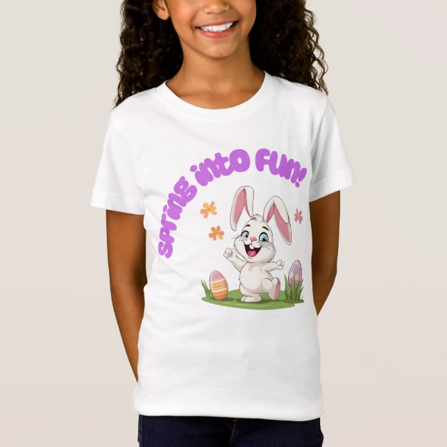 Easter Girls' Fine Jersey T-Shirt (Front)