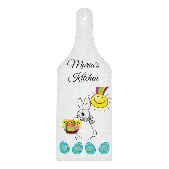 Easter Glass Cutting Board (Front)