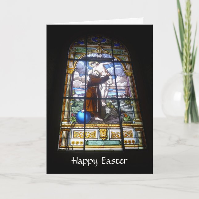 easter glass holiday card (Front)
