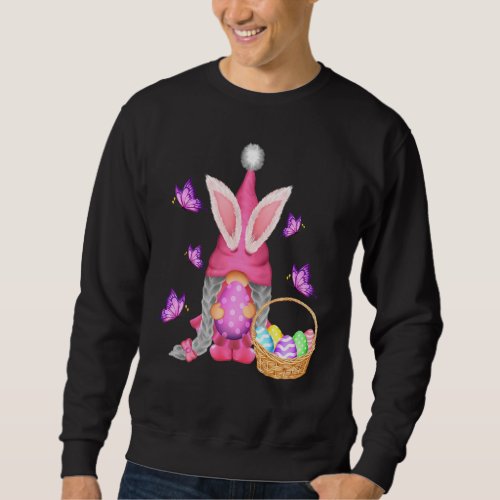 Easter Gnome Bunny Egg For Girl Womens Kids Sweatshirt