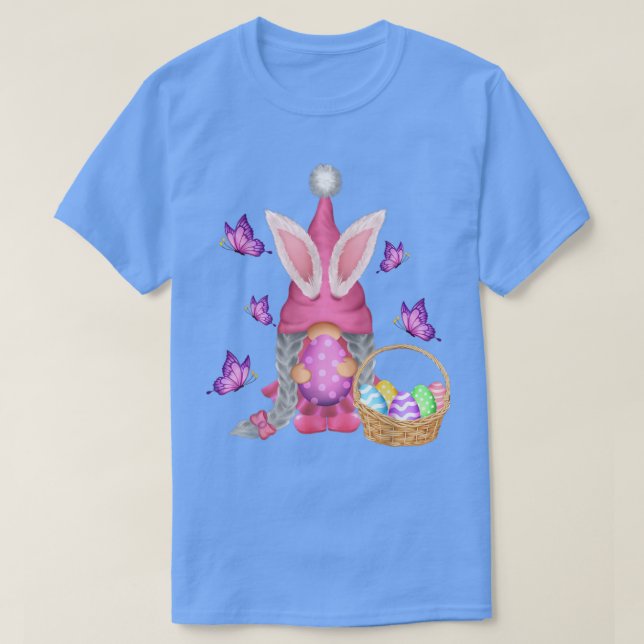 Easter Gnome Bunny Egg For Girl Womens Kids  T-Shirt (Design Front)