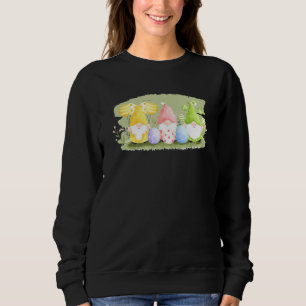Easter Gnome Funny Easter Day Bunny Spring Egg Hun Sweatshirt