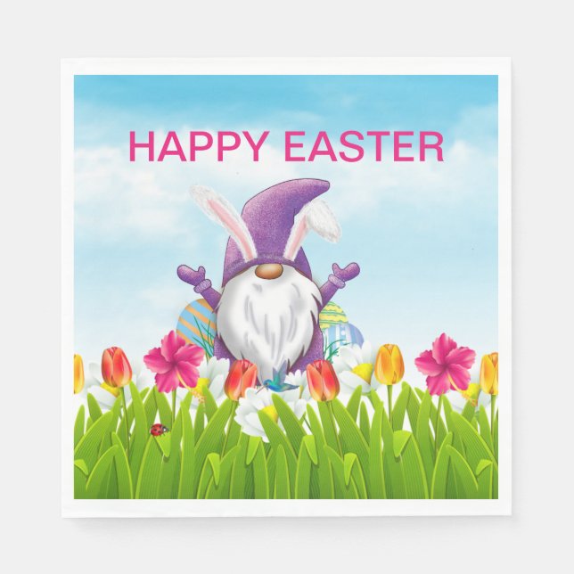 Easter Gnome    Napkins (Front)