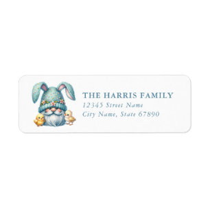 Easter Gnome Return Address Labels