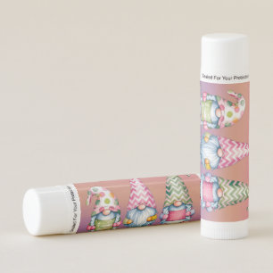 Easter Gnomes in Watercolor Birthday Party Lip Balm