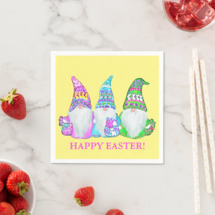 EASTER GNOMES NAPKINS