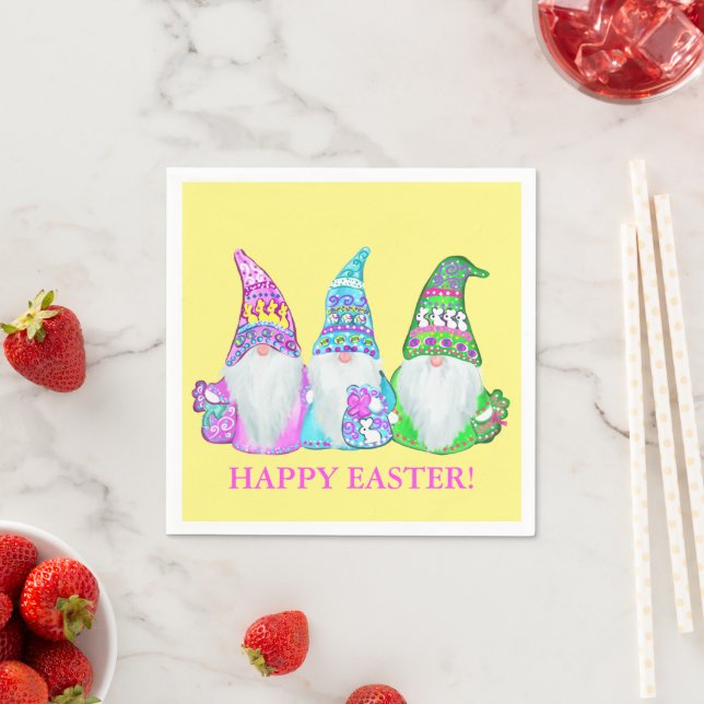 EASTER GNOMES NAPKINS (Insitu)