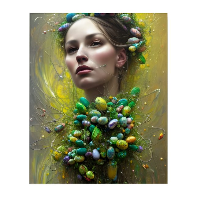 Easter Goddess  Acrylic Print (Front)