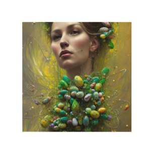 Easter Goddess Wood Wall Art