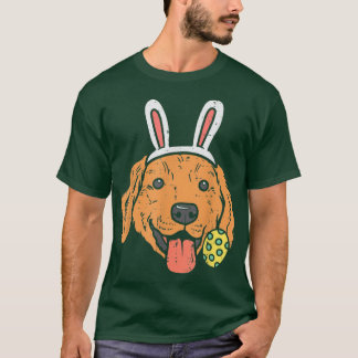 Easter Golden Retriever Bunny Face Dog Lover Men W T-Shirt