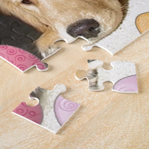 Easter Golden Retriever Puppy Jigsaw Puzzle