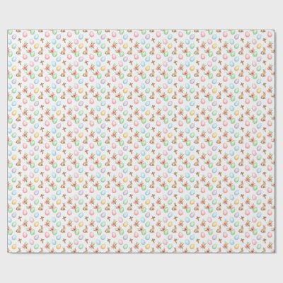 Easter Grace – Seamless Pastel Bunny &amp; Cross Patte Wrapping Paper