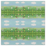 easter grass fabric