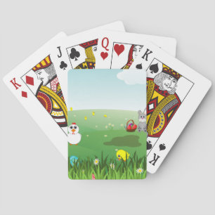 easter grass poker cards