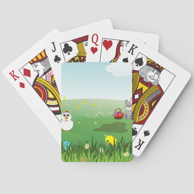 easter grass poker cards (Back)