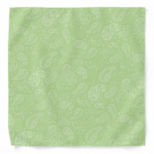 Easter Green Retro Paisley Bandana