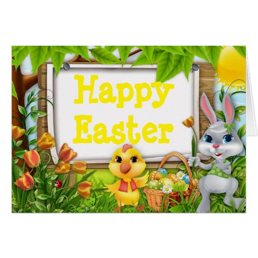 Easter Greeting Card (Front Horizontal)