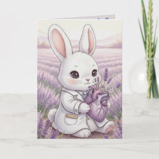 Easter Greeting Card, Doctor Bunny Gift for Health Card